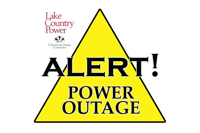 Power outage alert